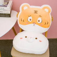 HKM-164691 Cute Animal Plush Doll Pillow - Super Soft Short Plush - 40cm Tiger, Husky, Pig, Rabbit Options