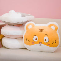 HKM-164691 Cute Animal Plush Doll Pillow - Super Soft Short Plush - 40cm Tiger, Husky, Pig, Rabbit Options