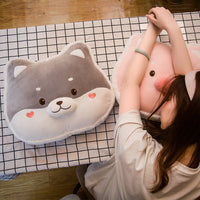 HKM-164691 Cute Animal Plush Doll Pillow - Super Soft Short Plush - 40cm Tiger, Husky, Pig, Rabbit Options
