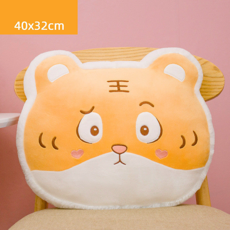HKM-164691 Cute Animal Plush Doll Pillow - Super Soft Short Plush - 40cm Tiger, Husky, Pig, Rabbit Options