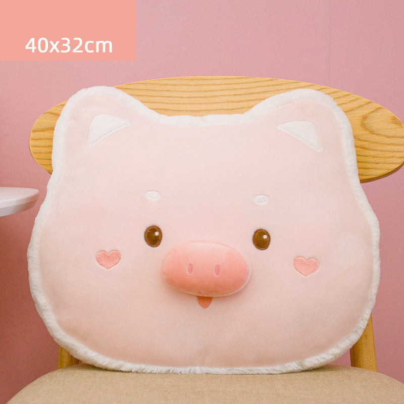 HKM-164691 Cute Animal Plush Doll Pillow - Super Soft Short Plush - 40cm Tiger, Husky, Pig, Rabbit Options