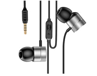 HKM-164691 Ergonomic Wired 3.5mm Stereo Headset with Metal Design for iPhone, Galaxy, Huawei, and More