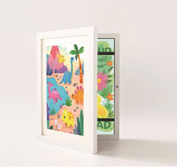 HKM-164883 A4 Handmade Nordic Children's Magnetic Painting Storage Frame