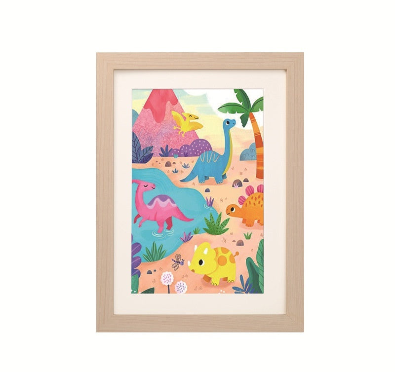 HKM-164883 A4 Handmade Nordic Children's Magnetic Painting Storage Frame