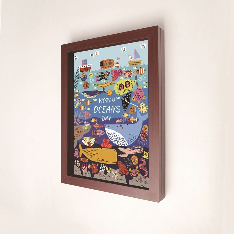 HKM-164883 A4 Handmade Nordic Children's Magnetic Painting Storage Frame