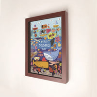 HKM-164883 A4 Handmade Nordic Children's Magnetic Painting Storage Frame