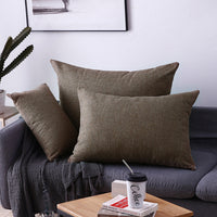 HKM-164947 Rectangular Pillow Cushion Cover - Olive Green, Blue, Orange & More - Available in 30x50cm & 40x60cm