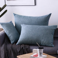 HKM-164947 Rectangular Pillow Cushion Cover - Olive Green, Blue, Orange & More - Available in 30x50cm & 40x60cm
