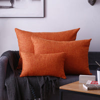 HKM-164947 Rectangular Pillow Cushion Cover - Olive Green, Blue, Orange & More - Available in 30x50cm & 40x60cm
