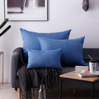 HKM-164947 Rectangular Pillow Cushion Cover - Olive Green, Blue, Orange & More - Available in 30x50cm & 40x60cm