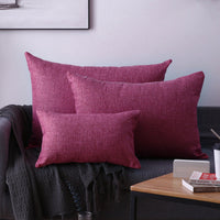 HKM-164947 Rectangular Pillow Cushion Cover - Olive Green, Blue, Orange & More - Available in 30x50cm & 40x60cm