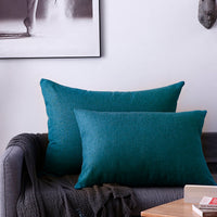 HKM-164947 Rectangular Pillow Cushion Cover - Olive Green, Blue, Orange & More - Available in 30x50cm & 40x60cm