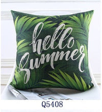 HKM-165011 Tropical Rainforest Printed Throw Pillow Cover - 45x45 CM, Modern Minimalist Design