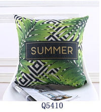 HKM-165011 Tropical Rainforest Printed Throw Pillow Cover - 45x45 CM, Modern Minimalist Design
