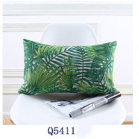 HKM-165011 Tropical Rainforest Printed Throw Pillow Cover - 45x45 CM, Modern Minimalist Design