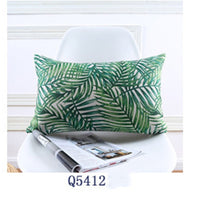 HKM-165011 Tropical Rainforest Printed Throw Pillow Cover - 45x45 CM, Modern Minimalist Design