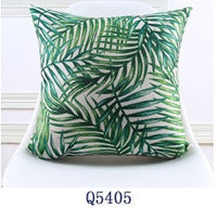 HKM-165011 Tropical Rainforest Printed Throw Pillow Cover - 45x45 CM, Modern Minimalist Design