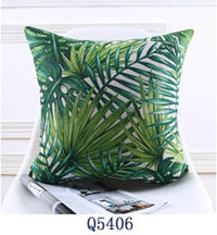 HKM-165011 Tropical Rainforest Printed Throw Pillow Cover - 45x45 CM, Modern Minimalist Design