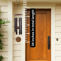 HKM-165075 34 Inch Memorial Wind Chime with Deep Tone for Garden and Sympathy Gifts