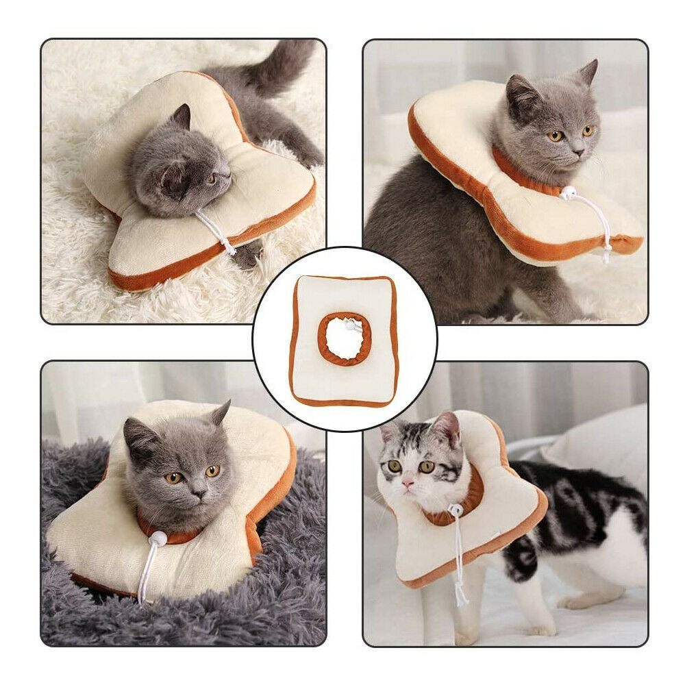 HKM-165139 Adjustable Soft Recovery Collar for Cats and Small Dogs – Lemon Design, Ideal for Post-Surgery and Wound Healing