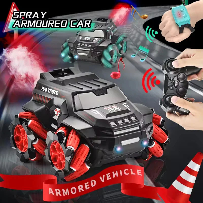 HKM-165203 Remote Control Drift Car with 360° Rotation, Lights, and Music – Dual Control Gesture Sensing Vehicle
