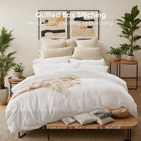 HKM-165267 Soft Microfiber 3-Piece Bedding Set with Solid Pink Quilt Cover and Pillowcase