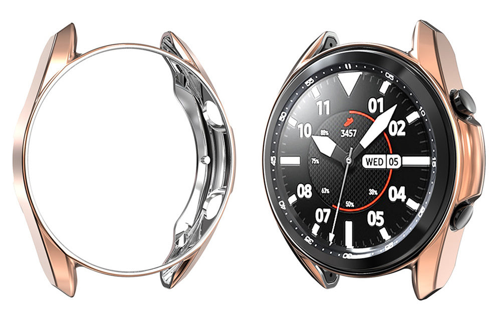 HKM-165459 Electroplated TPU Protective Case for Galaxy Watch 41mm/45mm - Multiple Colors Available