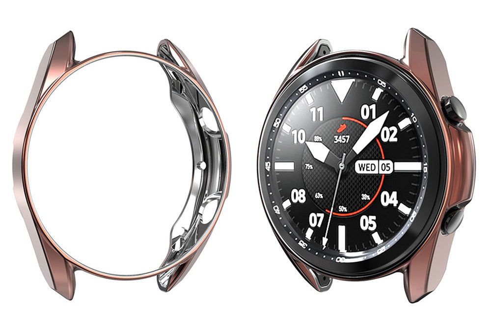 HKM-165459 Electroplated TPU Protective Case for Galaxy Watch 41mm/45mm - Multiple Colors Available