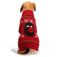 HKM-165587 Cozy Acrylic Christmas Sweater for Cats and Dogs - Winter Warmth Collection