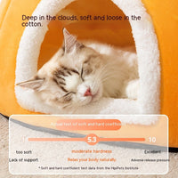 HKM-165587 Thickened Winter Cat Nest with Large Space Capacity, Soft Crystal Material