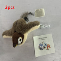 HKM-165715 Electric Plush Sound Toy - Jumping Fish and Winged Bird in Crab, Flying Fish, Sparrow, Penguin Designs
