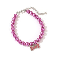 HKM-165779 Cat Necklace Ornament in Multiple Colors - Green, Blue, Purple, White, Pink, Made of Durable Plastic