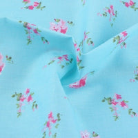 HKM-165779 Floral Pattern Cotton Twill Fabric for DIY Projects and Bedding, 160cm Wide, 100% Cotton
