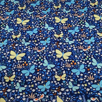 HKM-165779 Floral Pattern Cotton Twill Fabric for DIY Projects and Bedding, 160cm Wide, 100% Cotton
