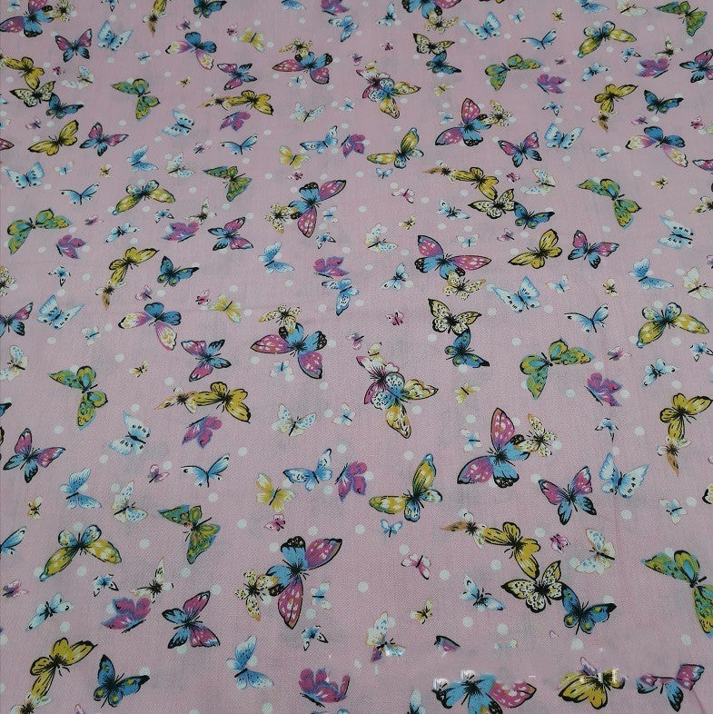 HKM-165779 Floral Pattern Cotton Twill Fabric for DIY Projects and Bedding, 160cm Wide, 100% Cotton