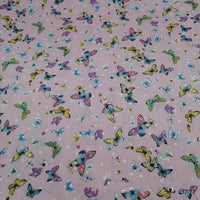 HKM-165779 Floral Pattern Cotton Twill Fabric for DIY Projects and Bedding, 160cm Wide, 100% Cotton