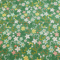 HKM-165779 Floral Pattern Cotton Twill Fabric for DIY Projects and Bedding, 160cm Wide, 100% Cotton