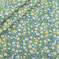 HKM-165779 Floral Pattern Cotton Twill Fabric for DIY Projects and Bedding, 160cm Wide, 100% Cotton