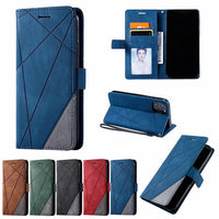 HKM-166035 Stylish Flip Phone Case with Frosted Pattern for Samsung Devices