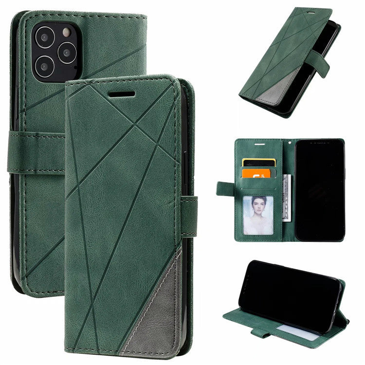 HKM-166035 Stylish Flip Phone Case with Frosted Pattern for Samsung Devices