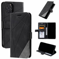 HKM-166035 Stylish Flip Phone Case with Frosted Pattern for Samsung Devices
