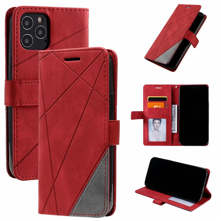 HKM-166035 Stylish Flip Phone Case with Frosted Pattern for Samsung Devices