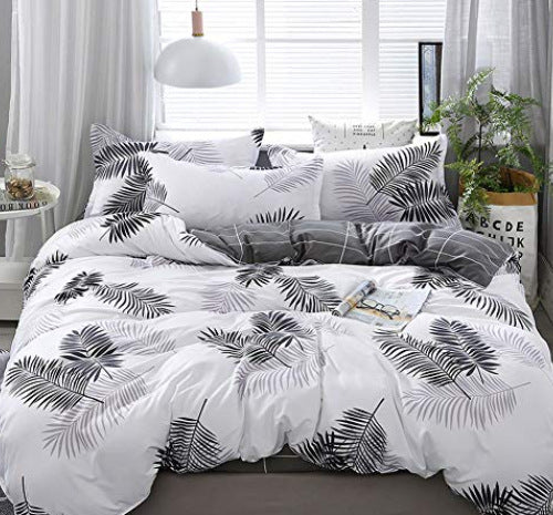 HKM-166099 Blue Night Sky Modern Four-Piece Bed Set with Quilt Cover and Pillowcases in Various Sizes