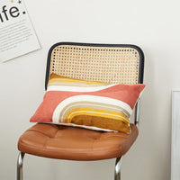 HKM-166163 Geometric Patterned Cotton Sofa Cushion and Pillowcase for Living Room Decor
