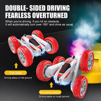HKM-166355 Double-Sided 4WD Stunt Car Remote Control Toy with Lights - Drifting & Bouncing Features for Ages 5 and Up