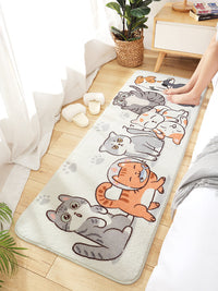 HKM-166483 Plush Floor Mat for Bedroom and Living Room - Fun Designs for Cozy Spaces
