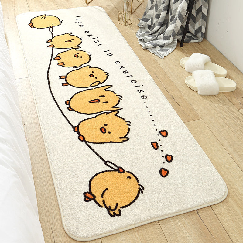 HKM-166483 Plush Floor Mat for Bedroom and Living Room - Fun Designs for Cozy Spaces