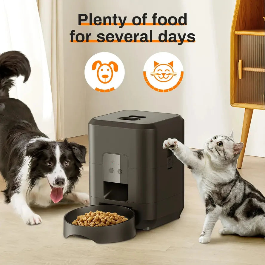 KTX-166547 Automatic 2L Pet Feeder with Touch Screen for Cats and Dogs - Smart Dry Food Dispenser