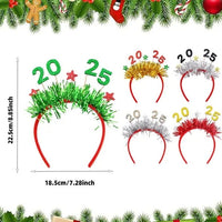 HKM-166547 New Year Headband Set - 5 Pack Sequined Hairbands for Parties and Celebrations