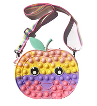 HKM-166739 Unicorn Pop It Silicone Kids School Bag Fidget Toy - Stylish & Fun for Girls